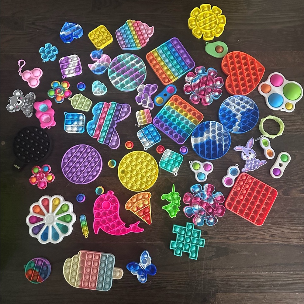 Pop-It Fidget Toy Pack - Multicolor